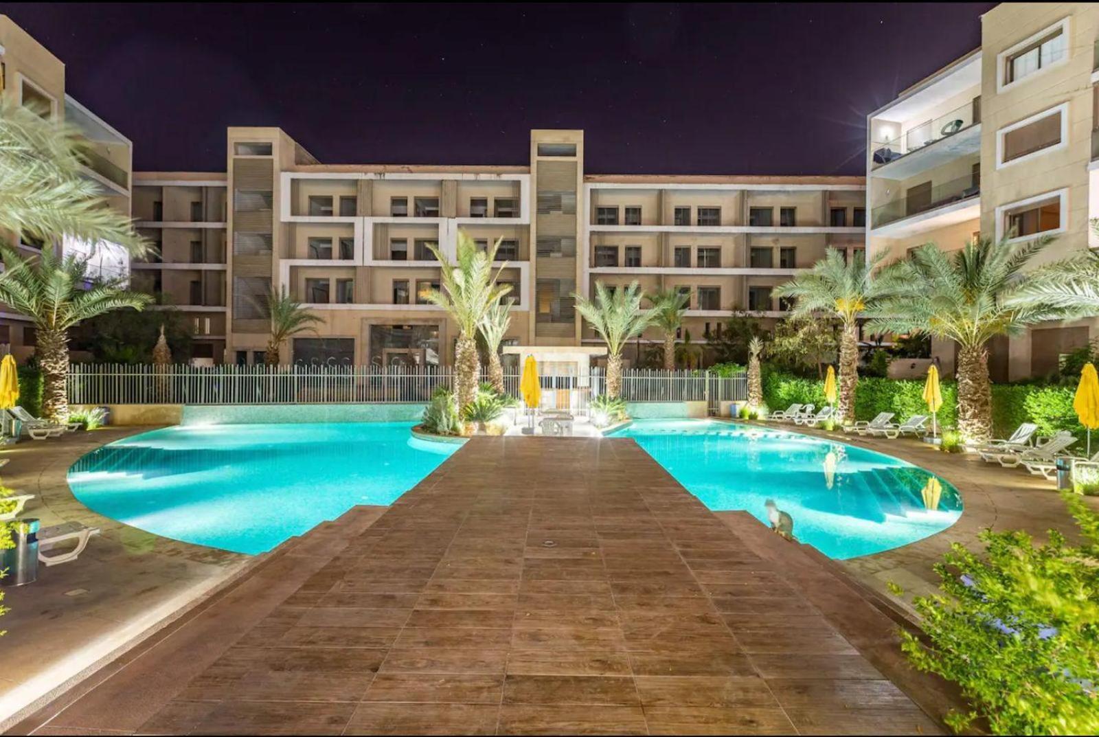 Appartement Luxueux Avec Piscine 10 Minutes Du Centre Ville Marrakesh Buitenkant foto
