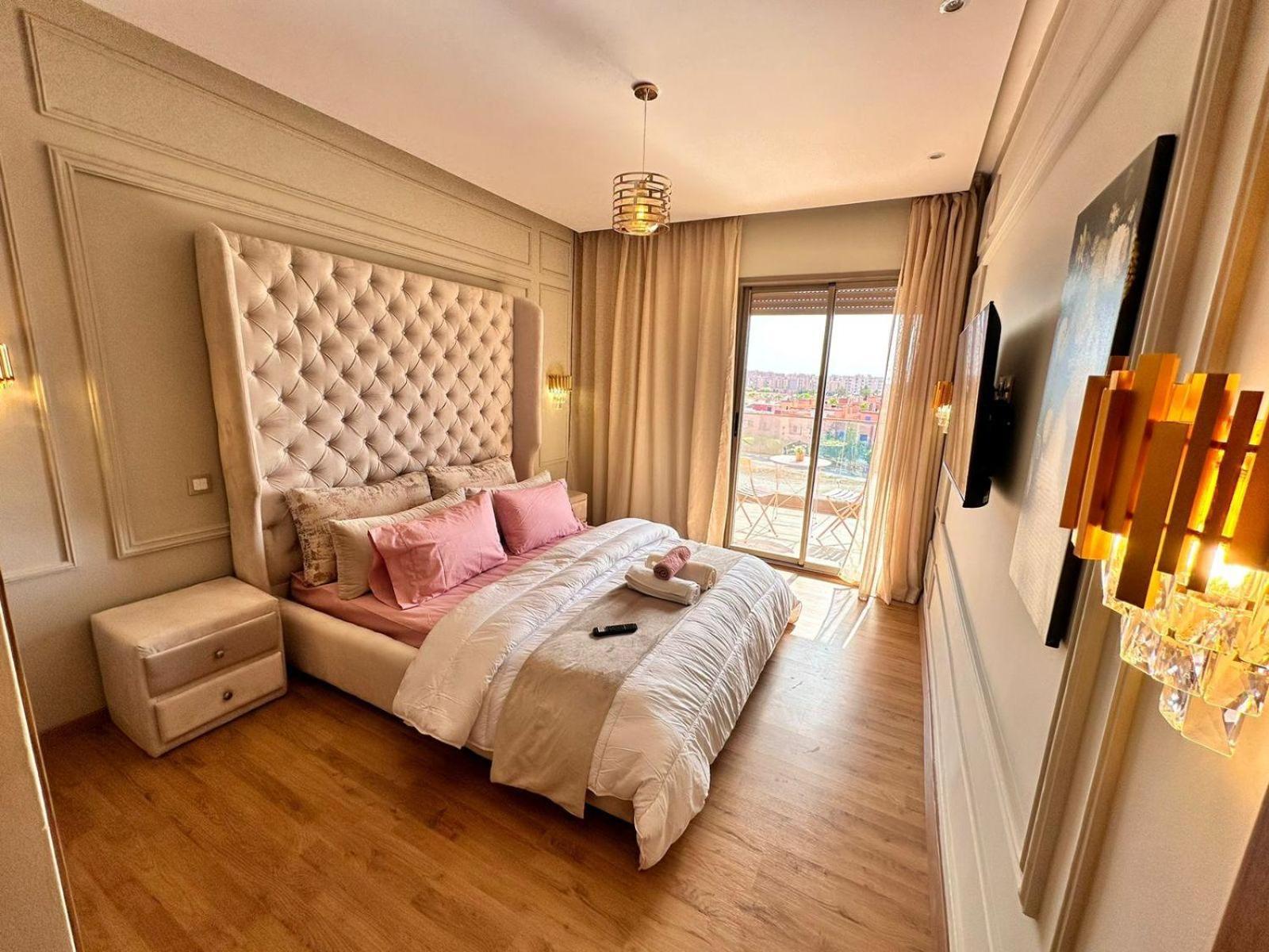 Appartement Luxueux Avec Piscine 10 Minutes Du Centre Ville Marrakesh Buitenkant foto