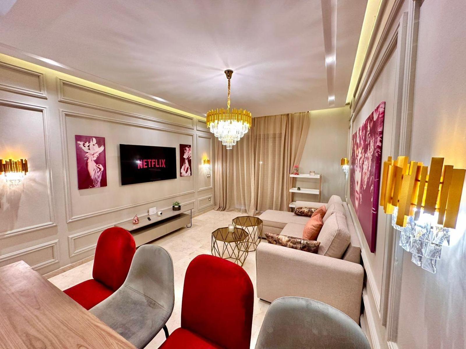 Appartement Luxueux Avec Piscine 10 Minutes Du Centre Ville Marrakesh Buitenkant foto