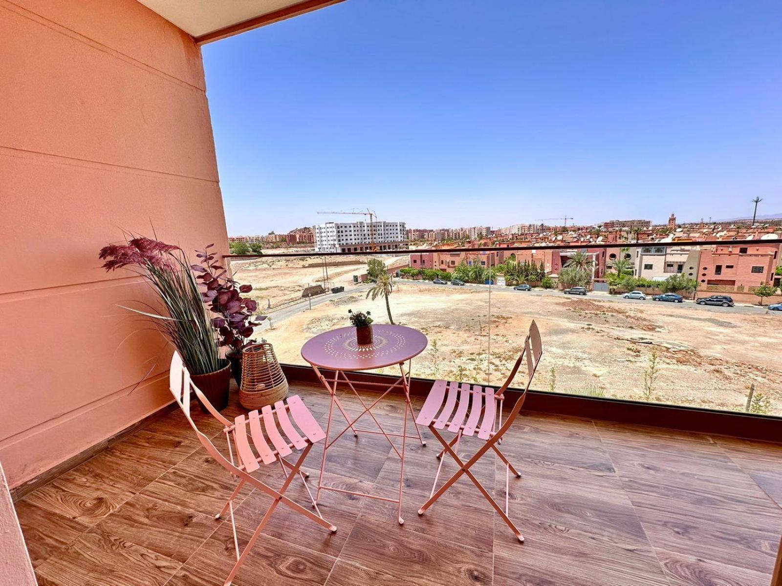 Appartement Luxueux Avec Piscine 10 Minutes Du Centre Ville Marrakesh Buitenkant foto
